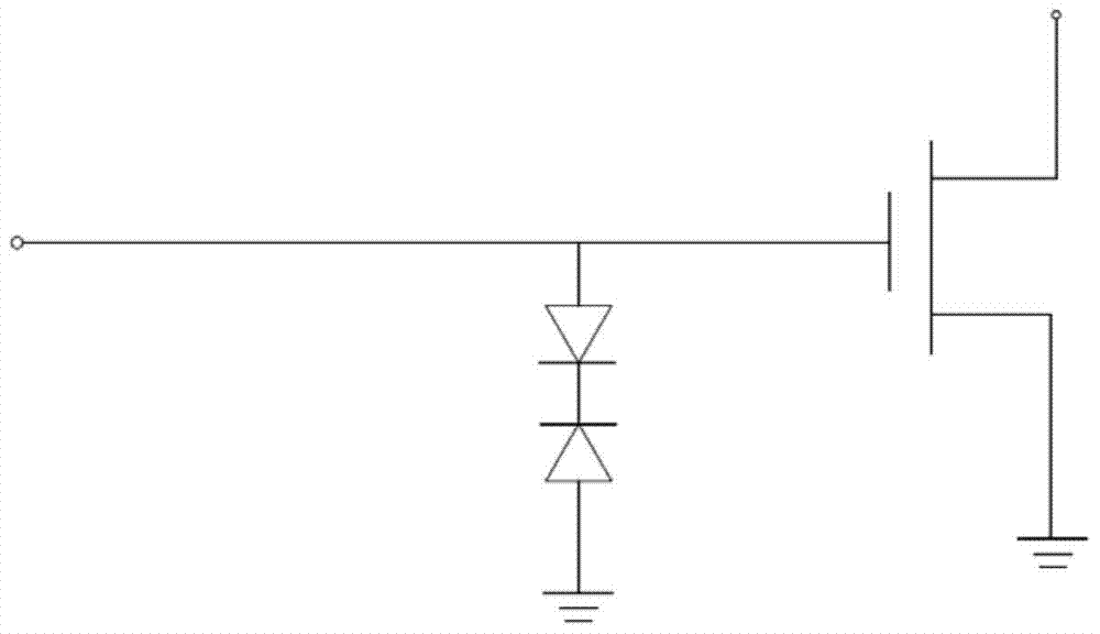 Electrostatic discharge protection structure in semiconductor device and semiconductor device