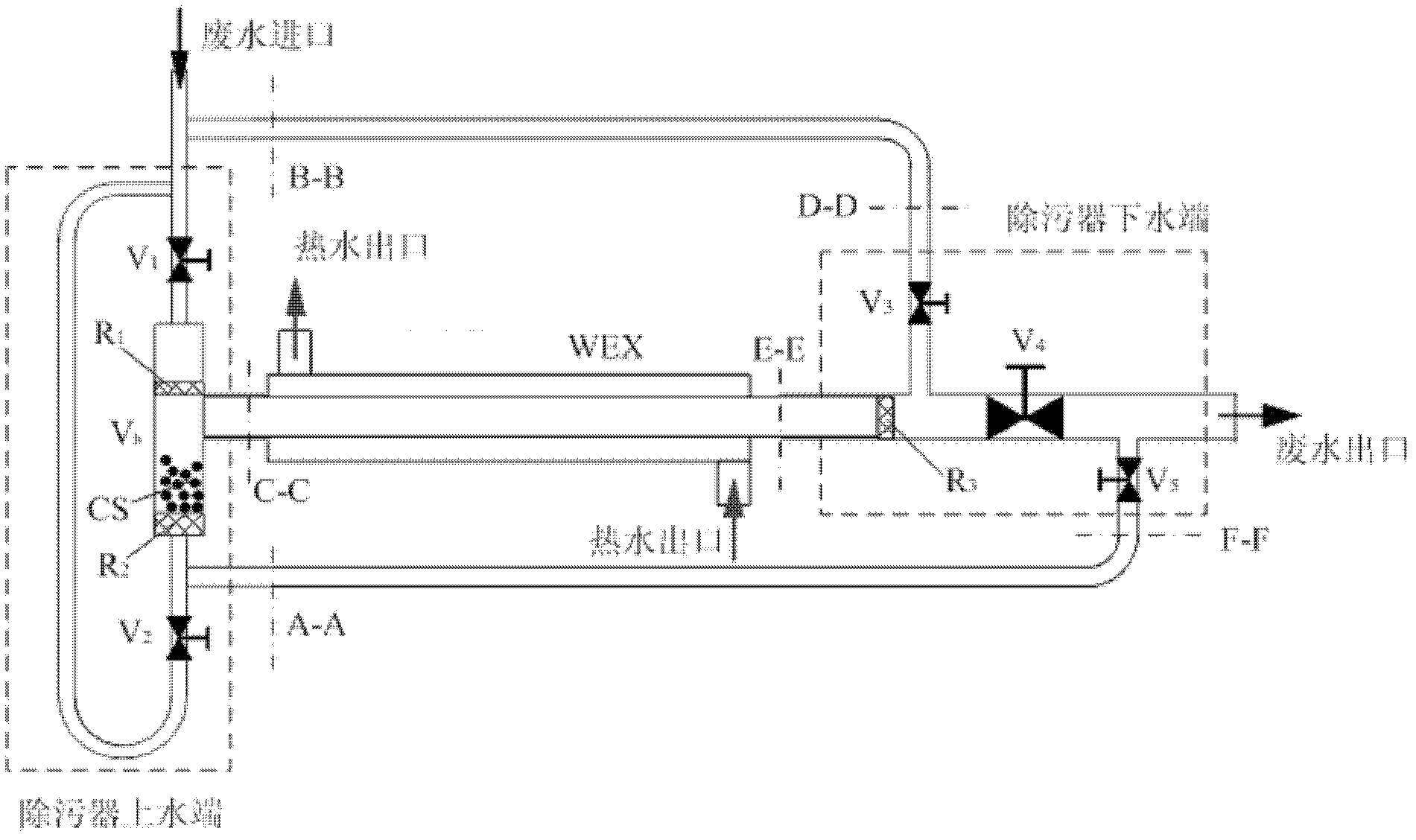 Decontamination system for wastewater heat exchanger