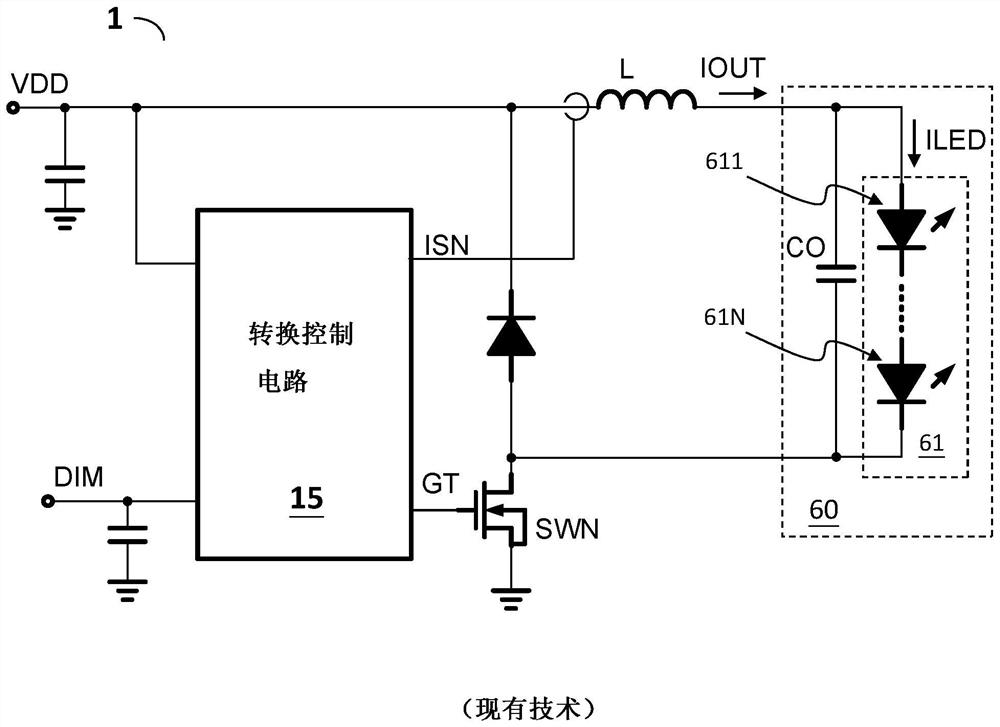 Light-emitting element driving device with multiple dimming modes and its conversion control circuit