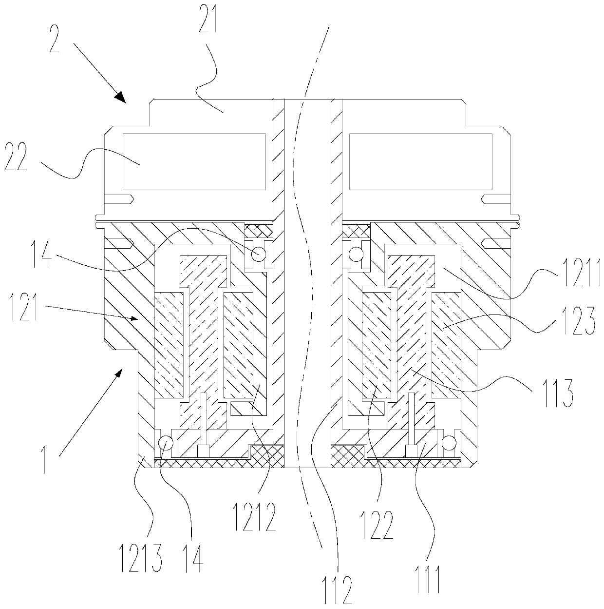 Joint driving module, seven-axle mechanical arm and robot