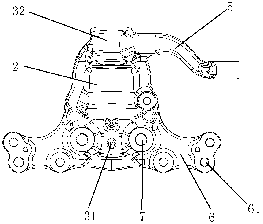 Automotive disc-type steering joint integrated with steering arm and processing technology of steering joint