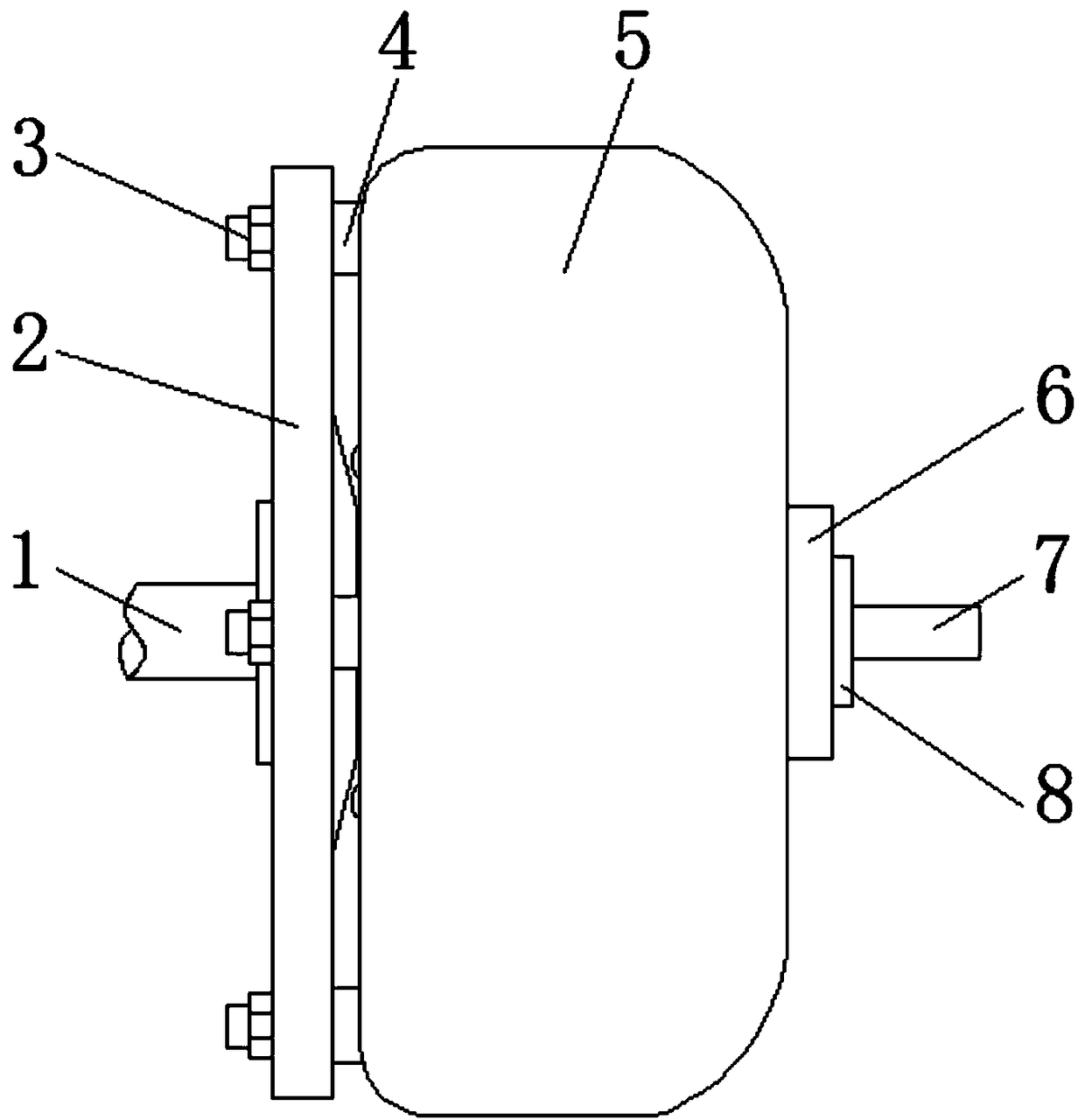 Heavy hydraulic automatic transmission hydraulic torque converter convenient to detach and maintain