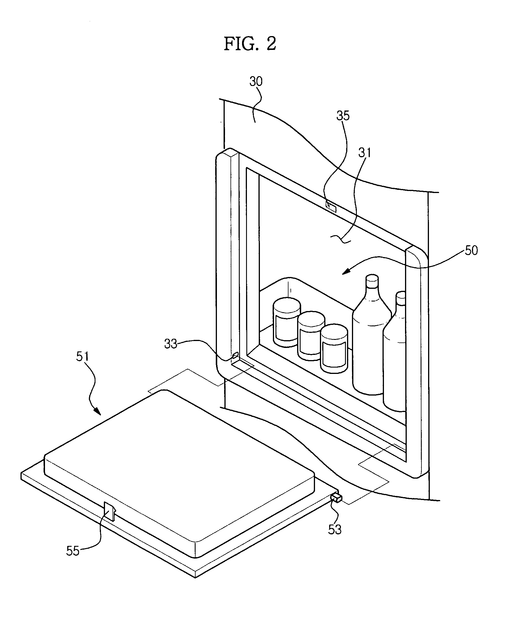 Damping unit and refrigerator having the same