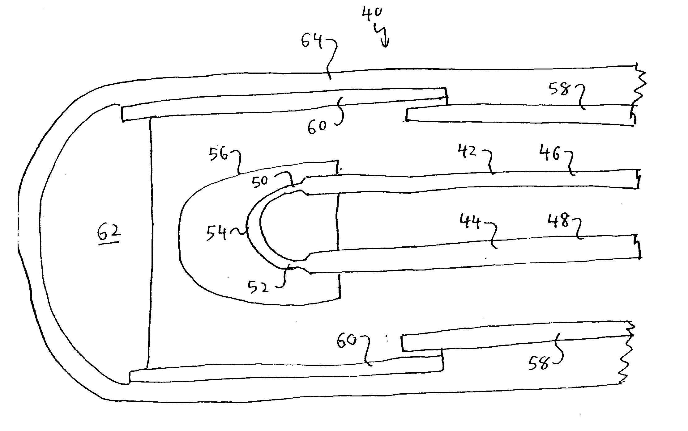 Fiber optic cable with miniature bend incorporated