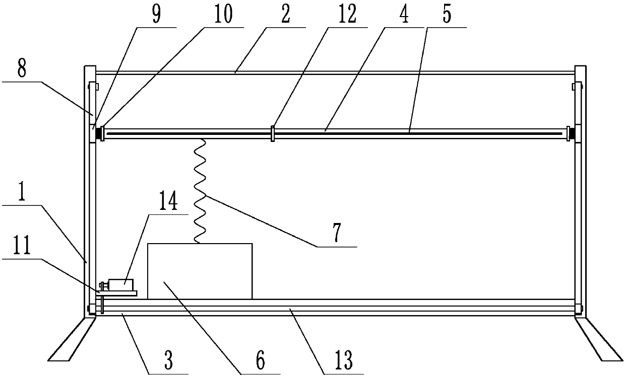 Hanging iron drying rack