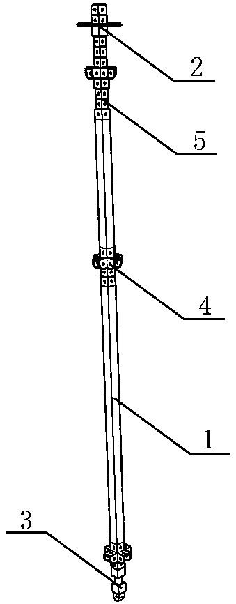 Positioning support rod with same joint and support structure thereof