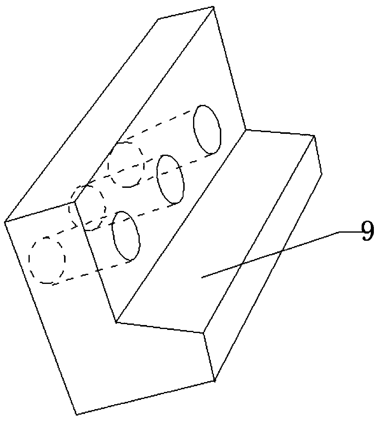 Manual compression tool for lap joint of color tiles and its operation method