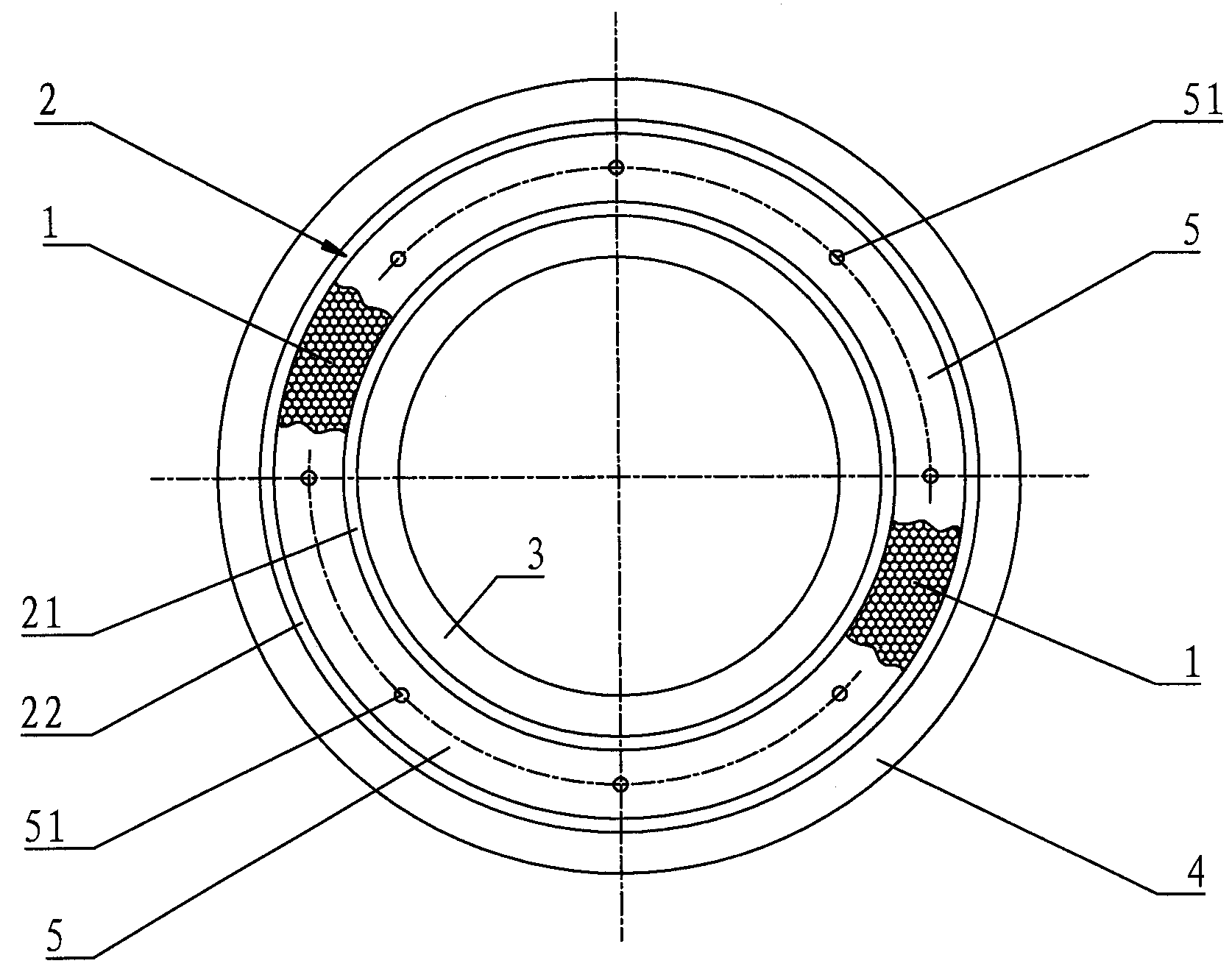 Sealing device for graphite pipe type heat exchanger tube sheet and heat exchange pipe