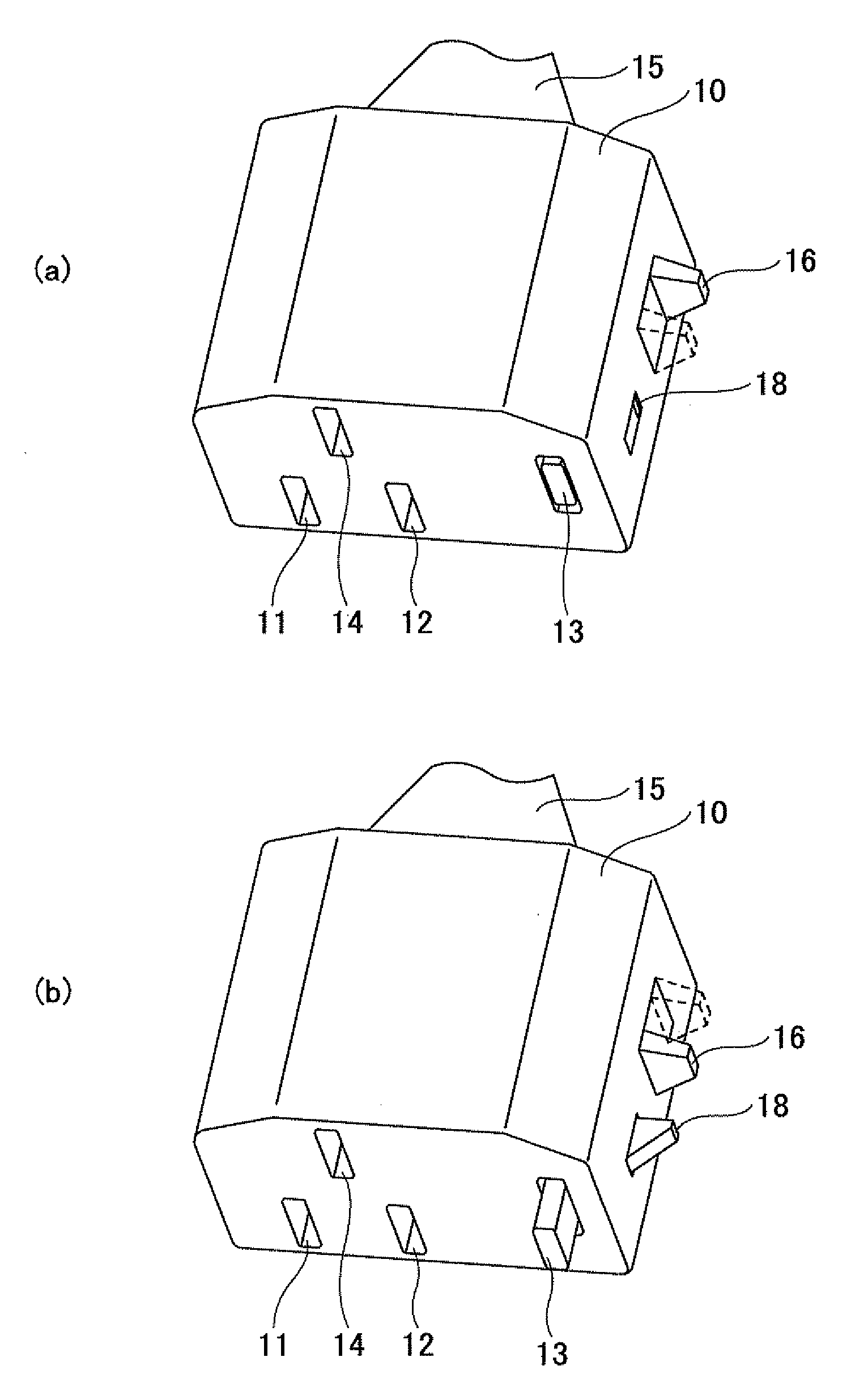 Connector device, receiving connector, and inserting connector