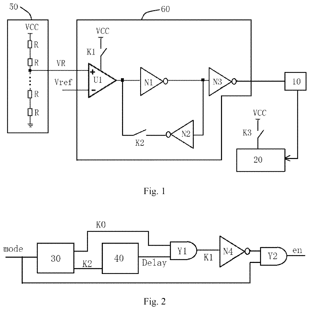 Voltage detection circuit for charge pump