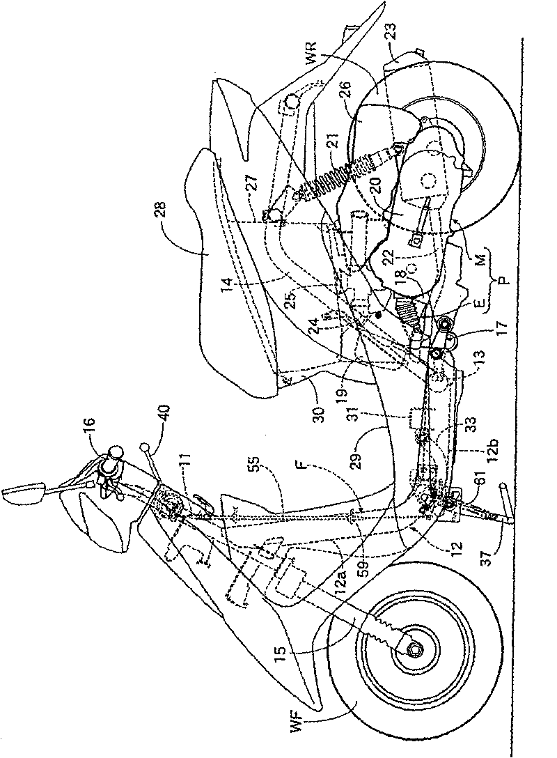 Stand of motorcycle