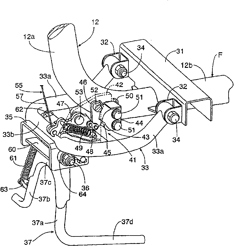 Stand of motorcycle