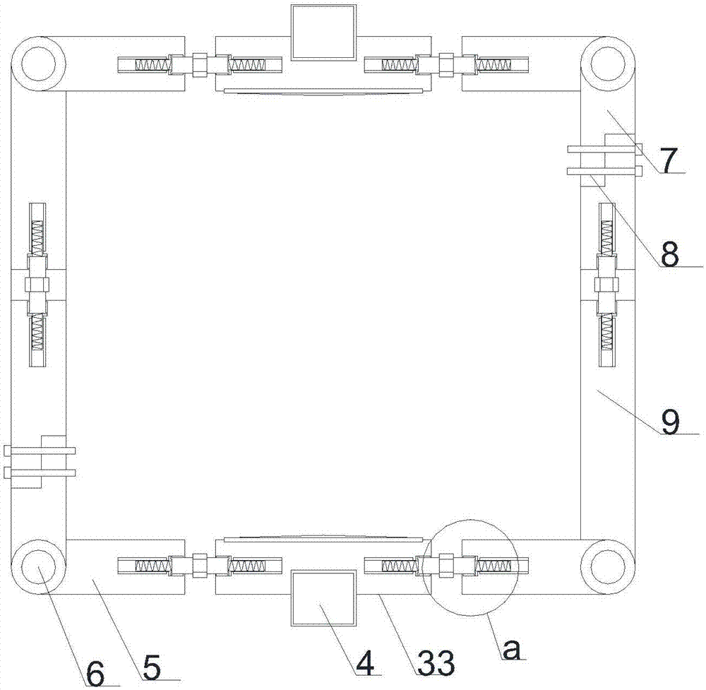 Bridge concrete pouring attachment type vibrating and tamping device