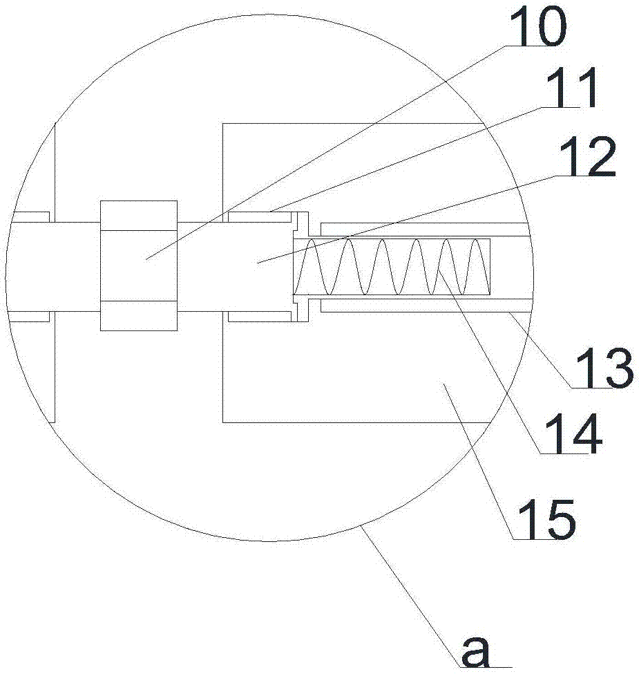 Bridge concrete pouring attachment type vibrating and tamping device