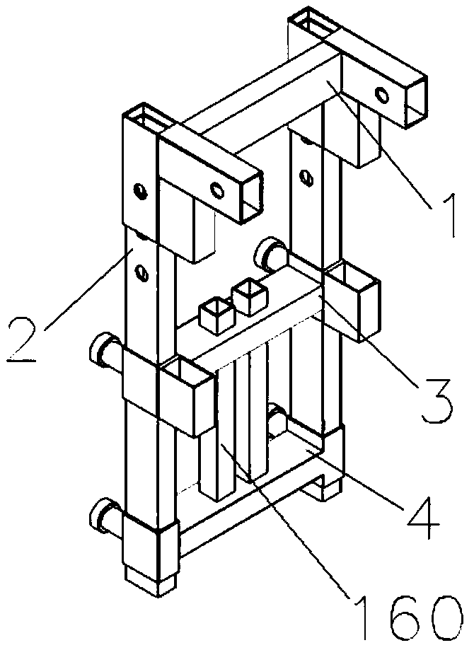 Aluminum formwork joint reinforcement device