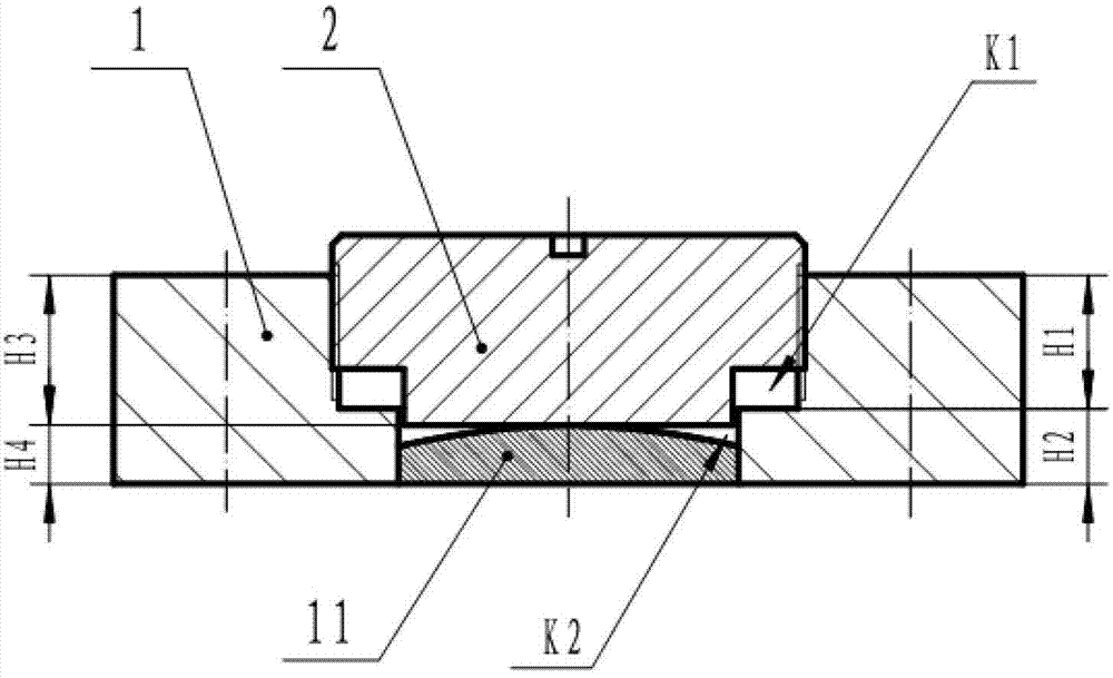 Forming mold and forming method of micro composite plastic part