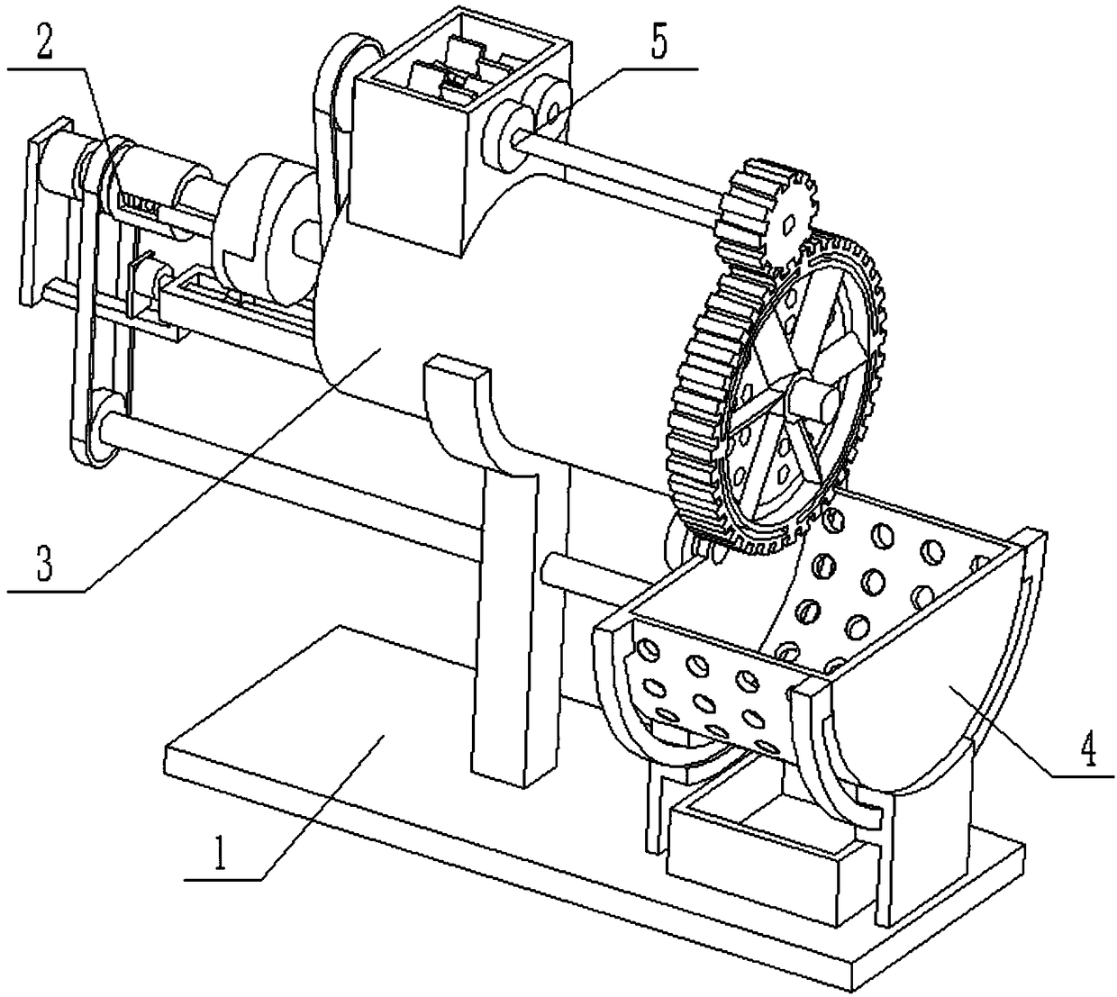 Environmental-friendly biomass fuel particle forming device