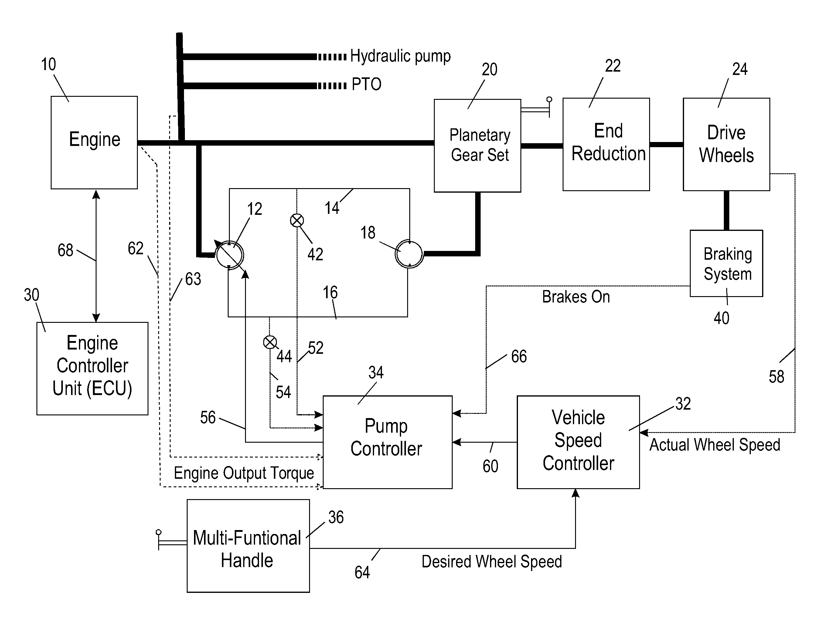 Agricultural vehicle with a continuously variable transmission