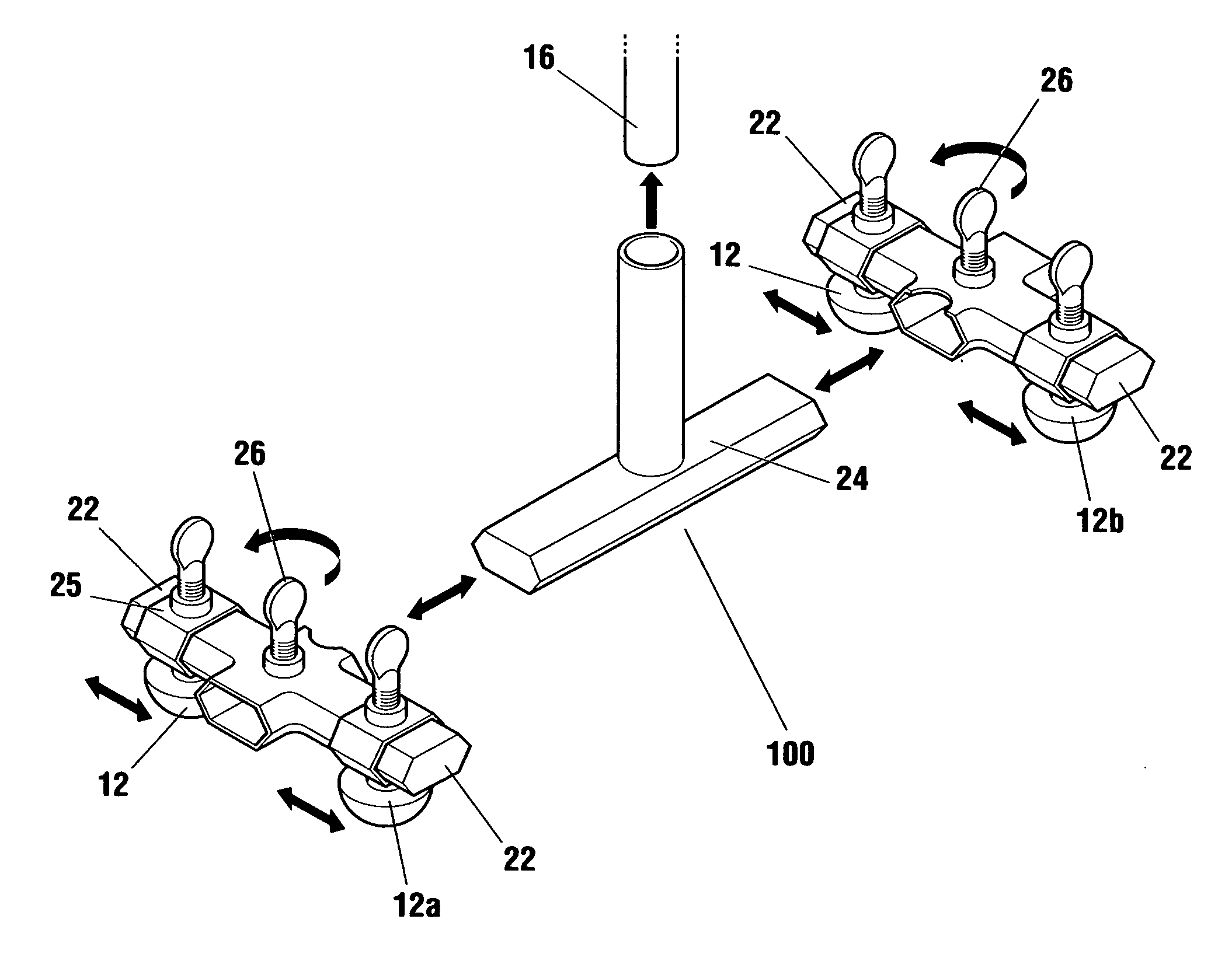 Automatically adjusting contact node for multiple rib space engagement