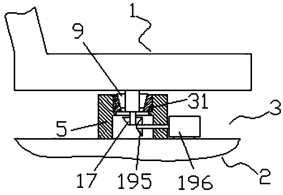 Rotary module of wheelchair