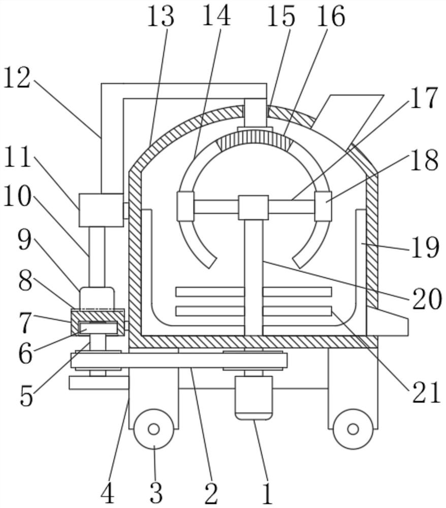 Putty powder stirring device for building field