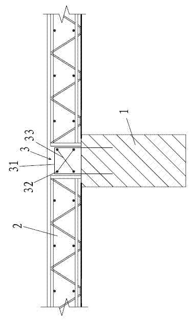 Floor plate truss pouring structure