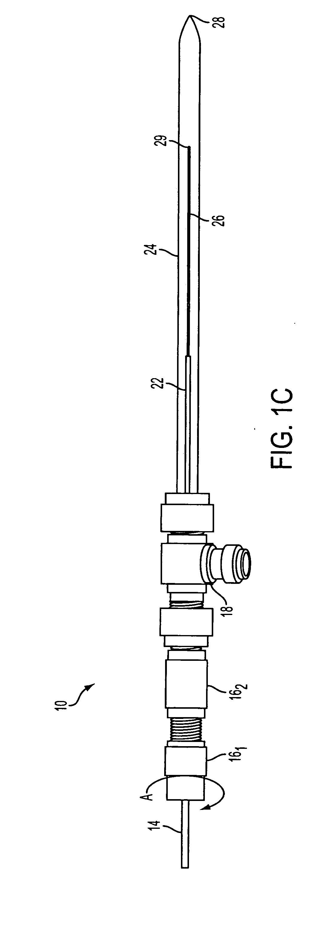 Demountable direct injection high efficiency nebulizer for inductively coupled plasma mass spectrometry