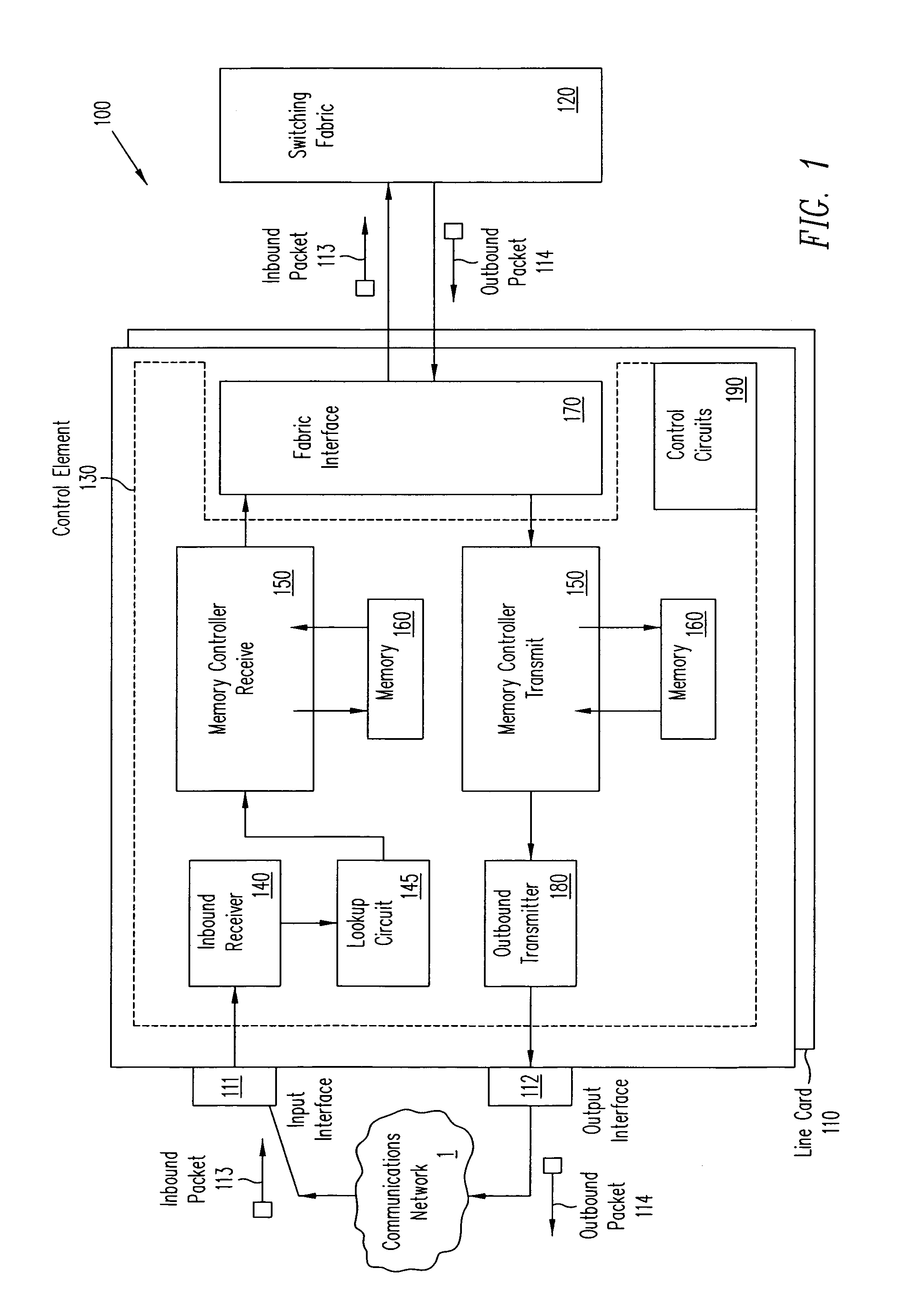 Pipelined packet switching and queuing architecture