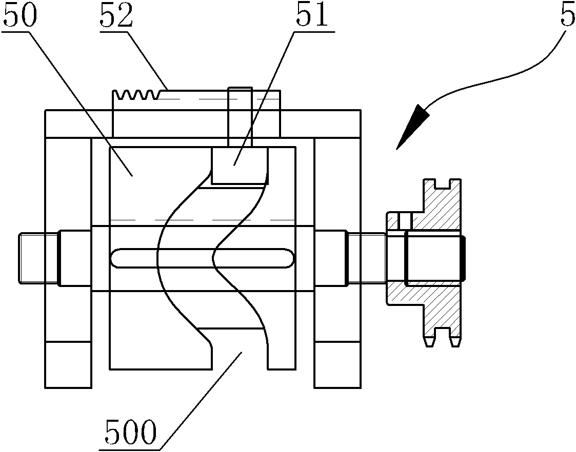 Feeding and returning linkage device