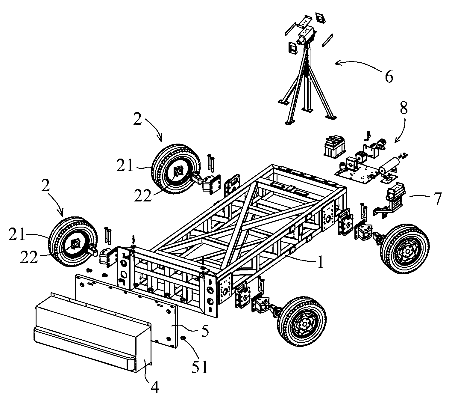 Crash test table vehicle