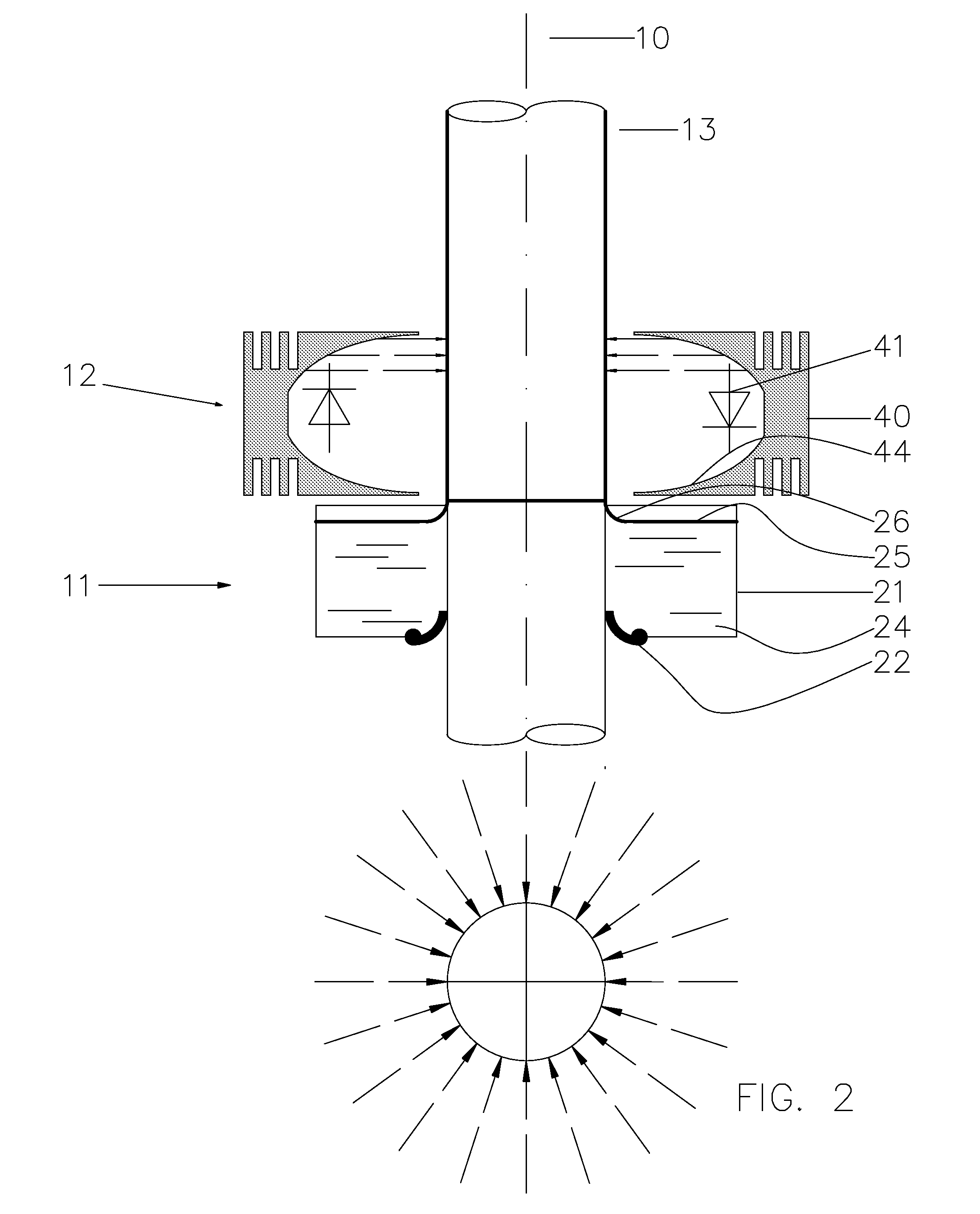 Device for coating a peripheral surface of a sleeve body