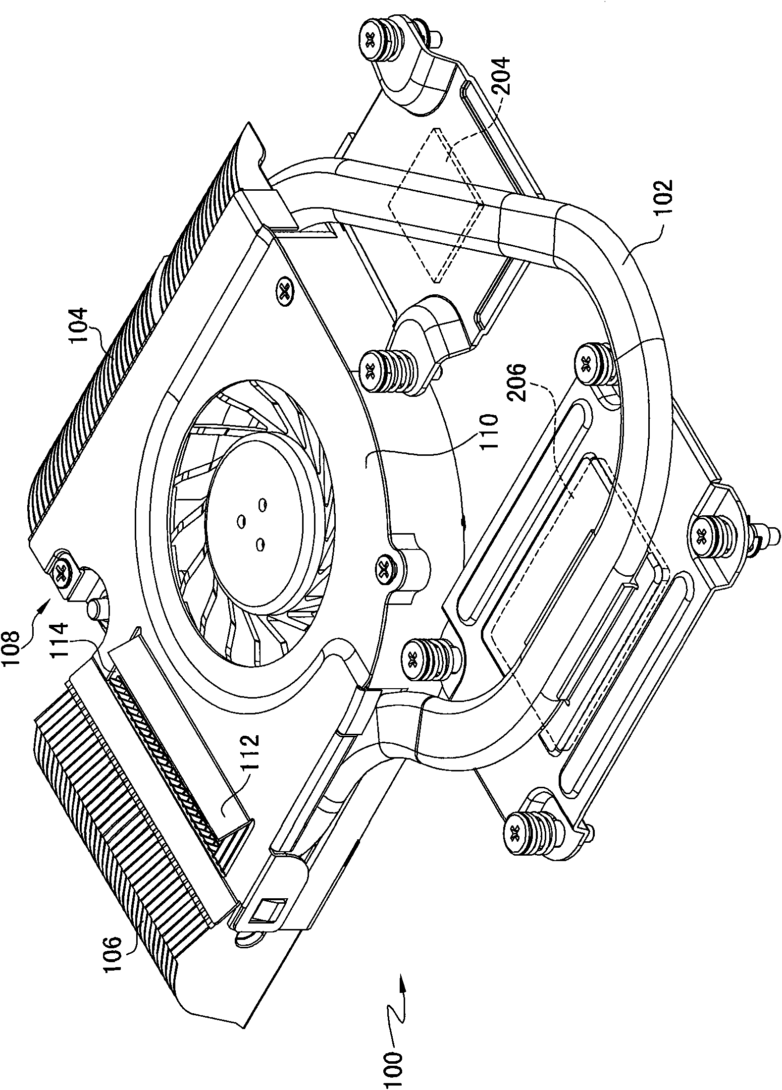 Heat radiating module and electronic device using same