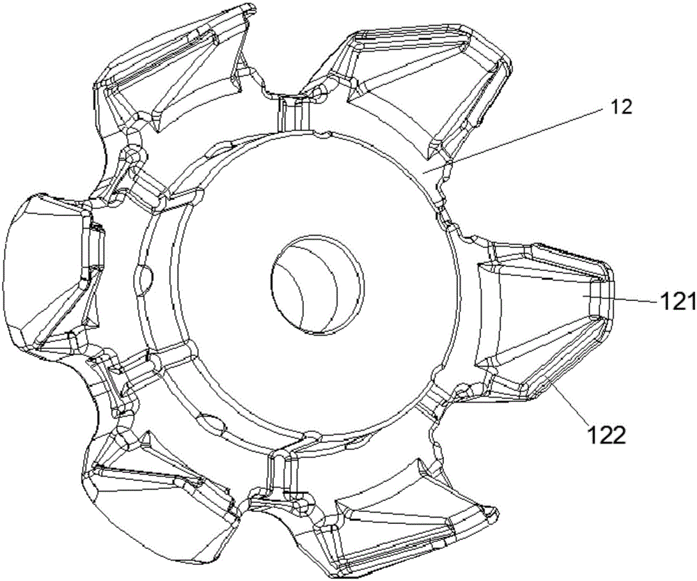 Lateral shaping process for hybrid excitation claw poles