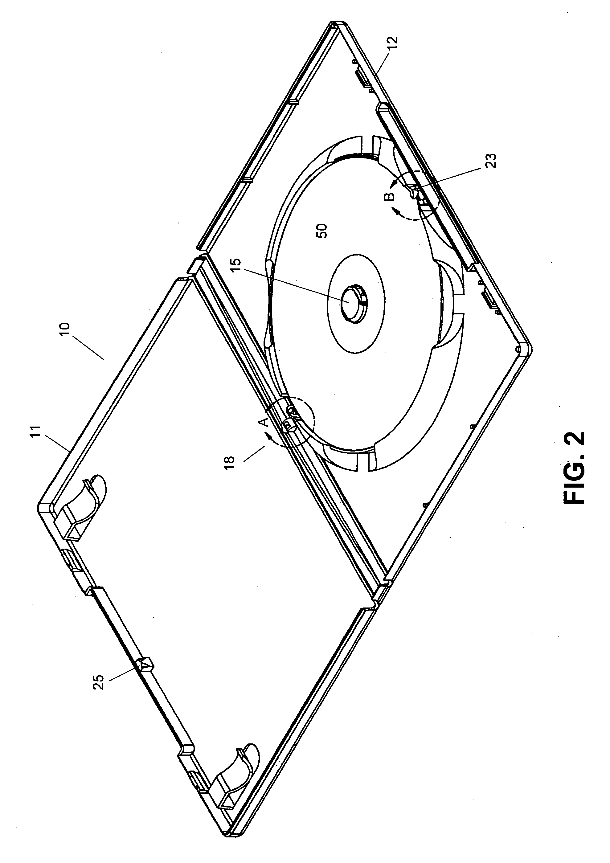 Apparatus for holding a media storage disk