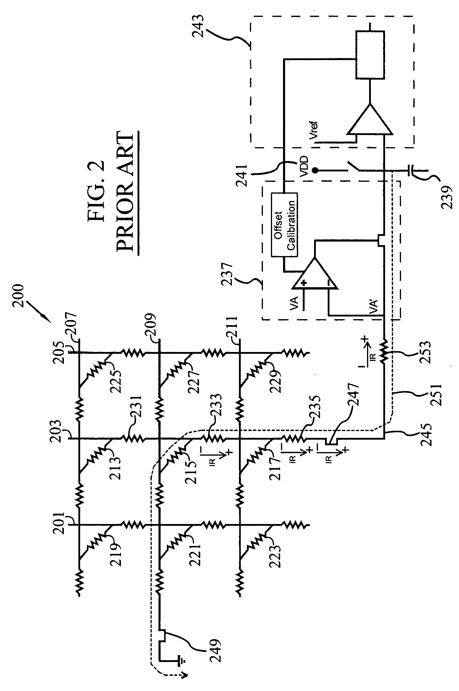 Remote sensed pre-amplifier for cross-point arrays