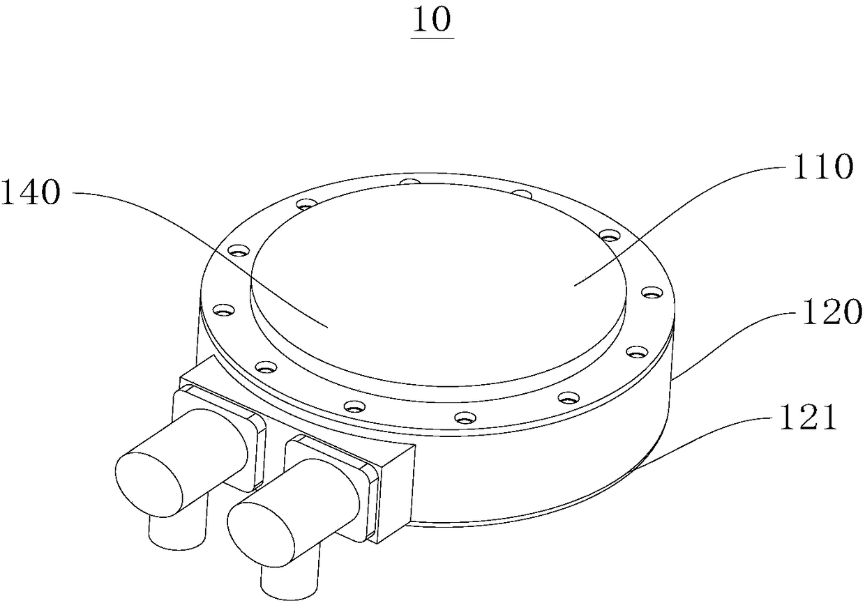 Heat collecting end and heat radiating device