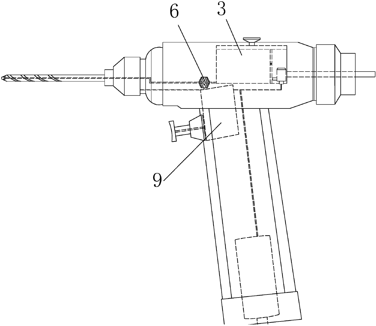 Orthopedic bone drilling automatic water injection device