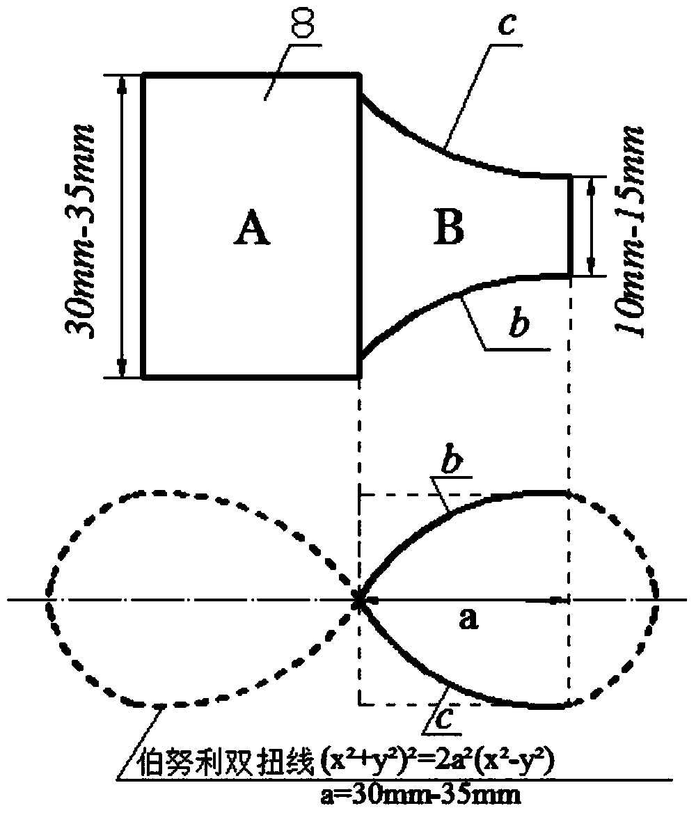 Bernoulli twisted-pair low-frequency ultrasonic triple atomizing spray nozzle