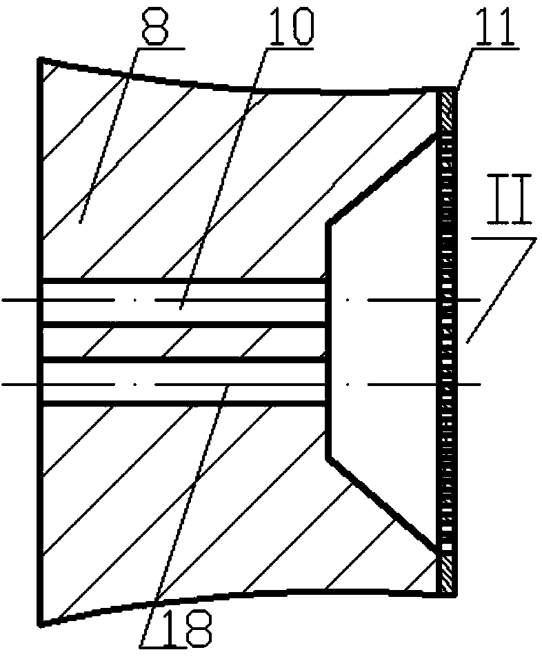 Bernoulli twisted-pair low-frequency ultrasonic triple atomizing spray nozzle