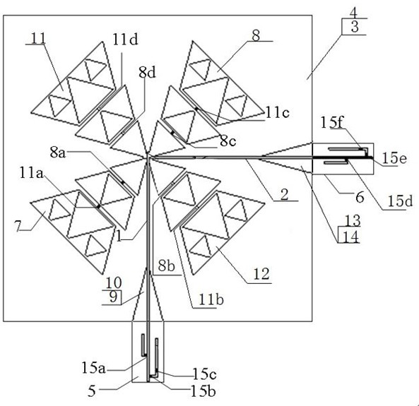 A frequency-reconfigurable antenna with dual-polarization and three-band frequency with reconfigurable harmonic suppression function