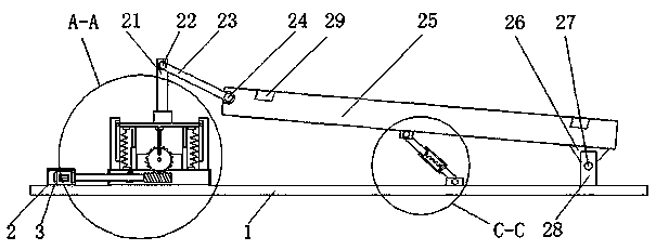 Quick angle adjustment and shock absorption method of a roof photovoltaic power generation mounting plate