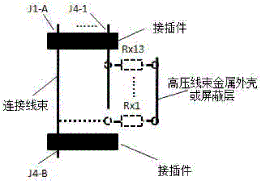 Device and method for detecting insulating property of high-voltage ancillary equipment of electromobile