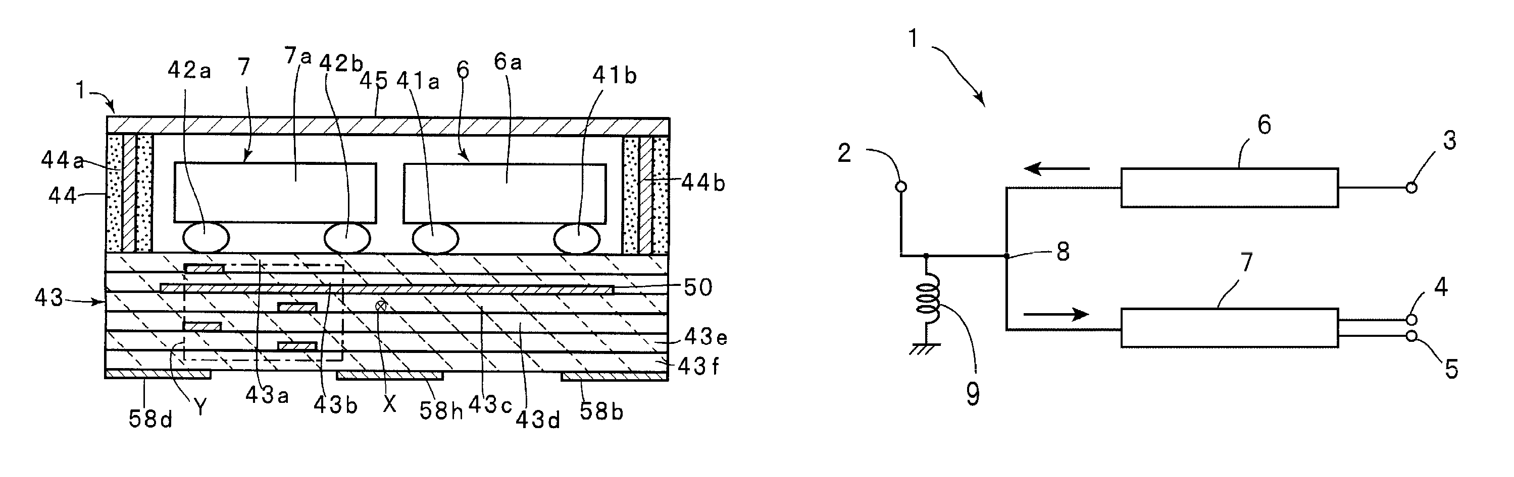 Elastic wave duplexer