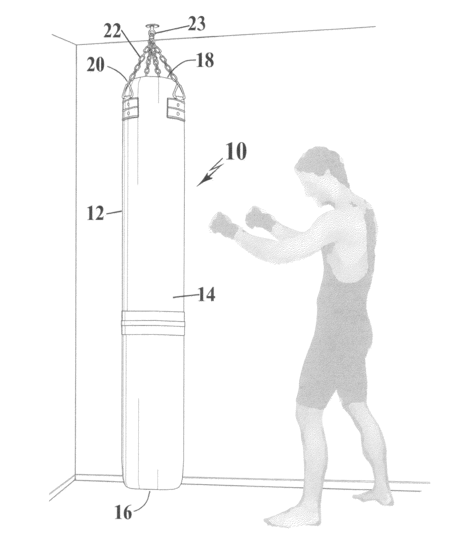 Modular heavy bag with spindle support requiring no outer shell