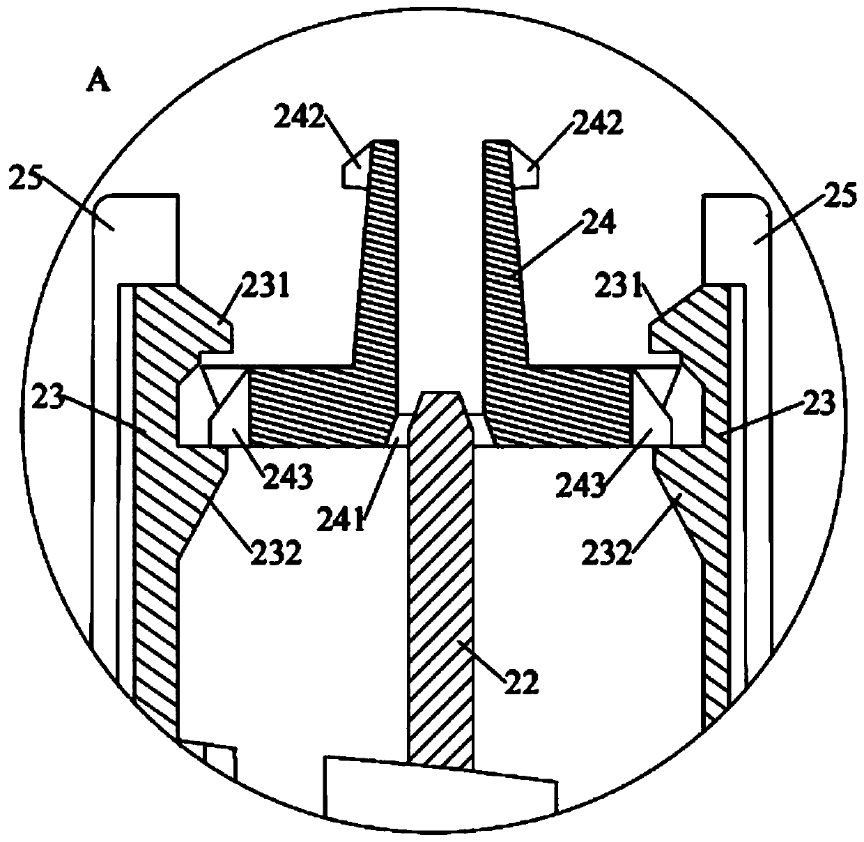 a high voltage connector