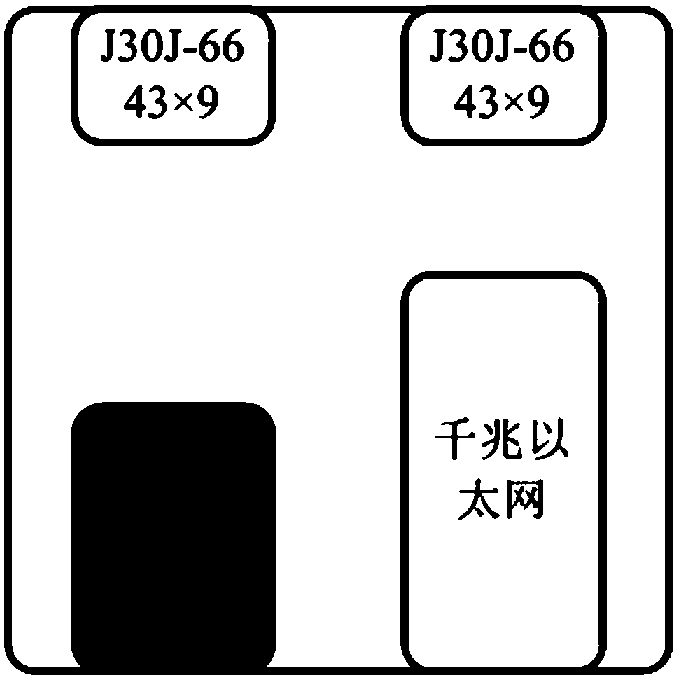 Data collecting and processing transmitting device of noise cloud picture testing device in transformer substation