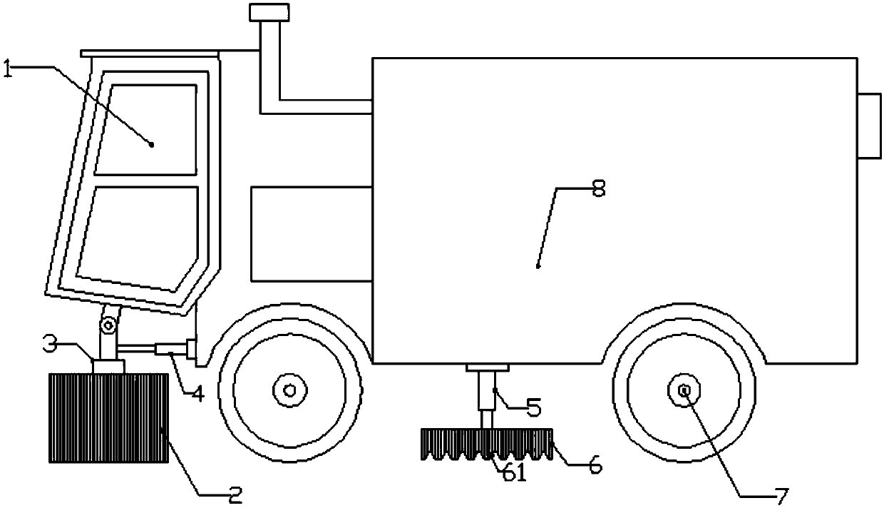 Road sweeper suitable for multiple road conditions