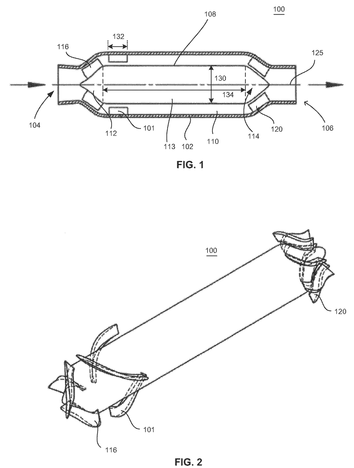 Blood pump with separate mixed-flow and axial-flow impeller stages and multi-stage stators