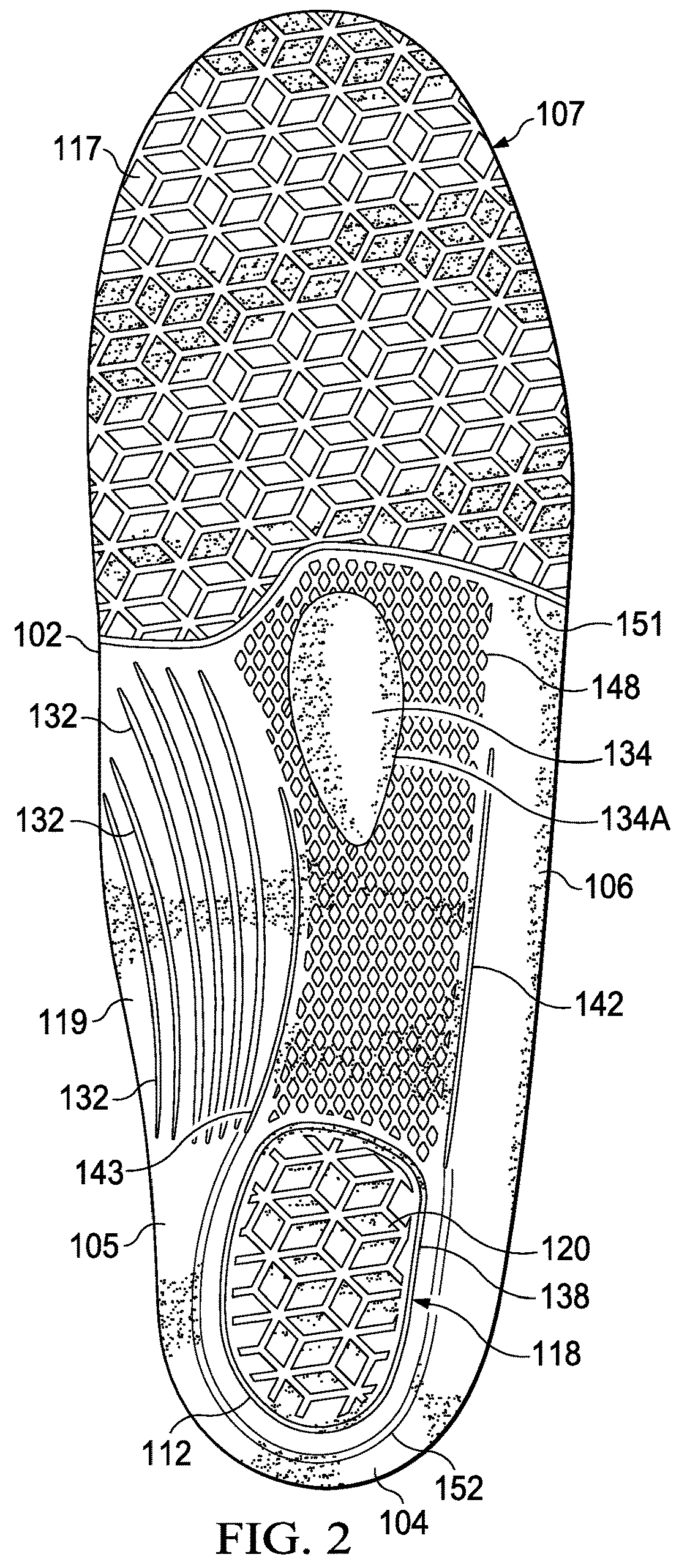 Contoured support shoe insole