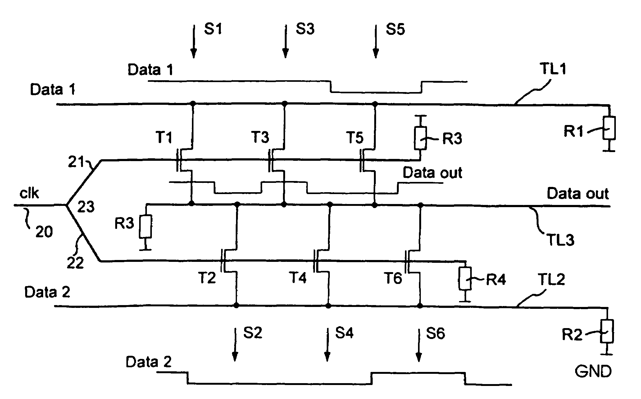 Multiplexer and demultiplexer